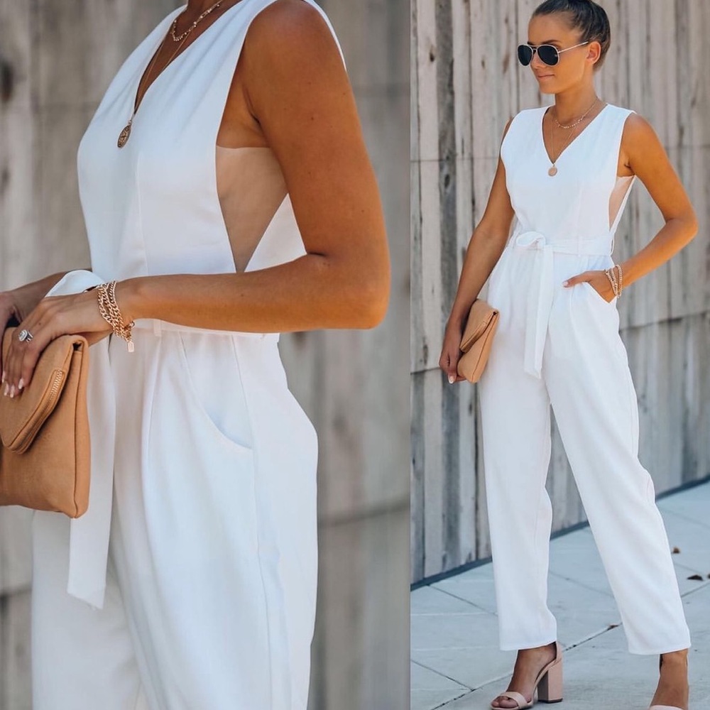White jumpsuit